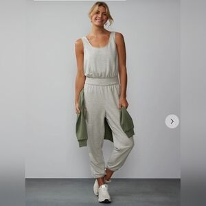 NWOT NY & Co Athletic Grey Jersey Jumpsuit XXL
